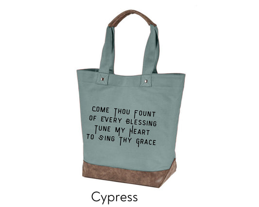 Canvas Tote - Come Thou Fount of Every Blessing